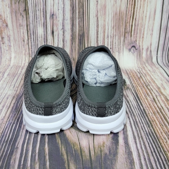 Gray Marled Textured Mesh Mule Sneakers Pattrily - Picture 5 of 12